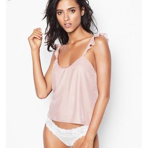 Victoria Secret Velvet Ruffle Tank